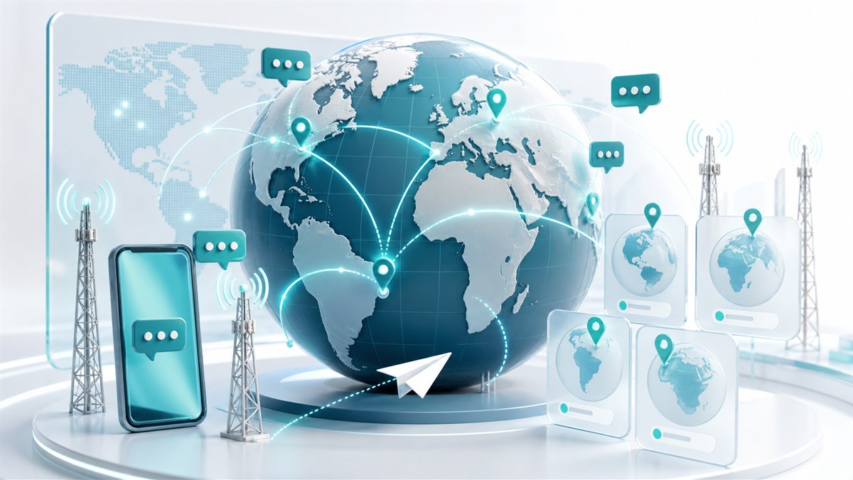 Illustration of international SMS delivery guidance