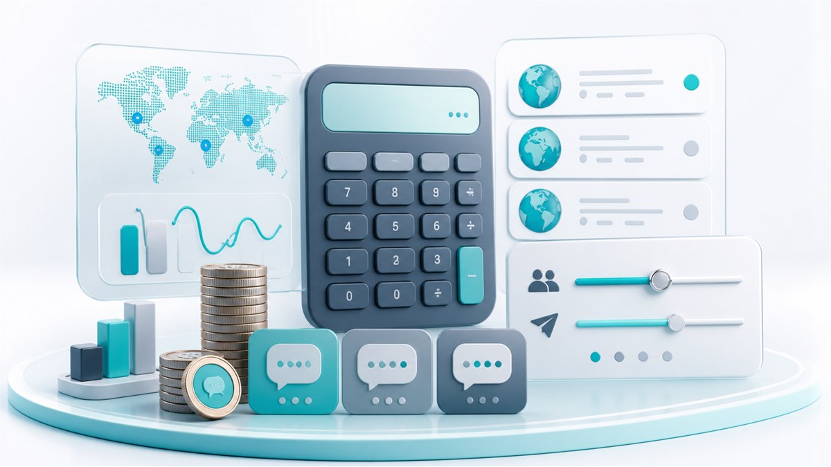 Illustration of SMS cost calculation