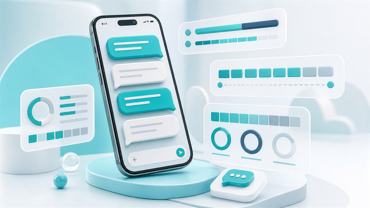 Illustration of SMS message length analysis